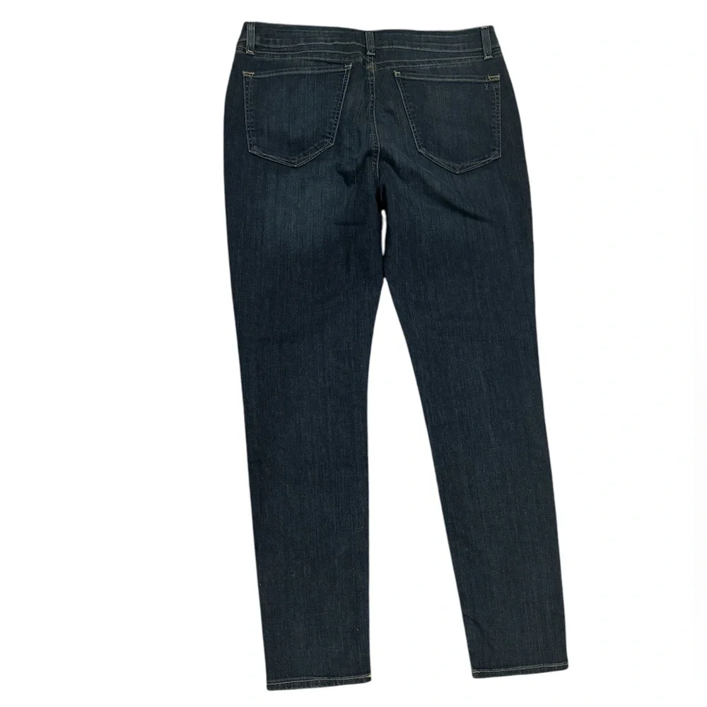 YUMMIE TO THE CORE SKINNY LEG STRETCH DENIM DARK BLUE JEANS 34 PLUS